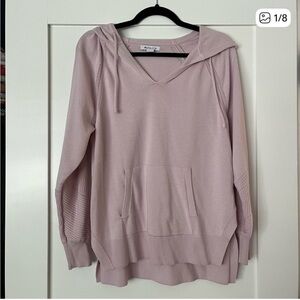 Athleta Pink Hooded Sweater